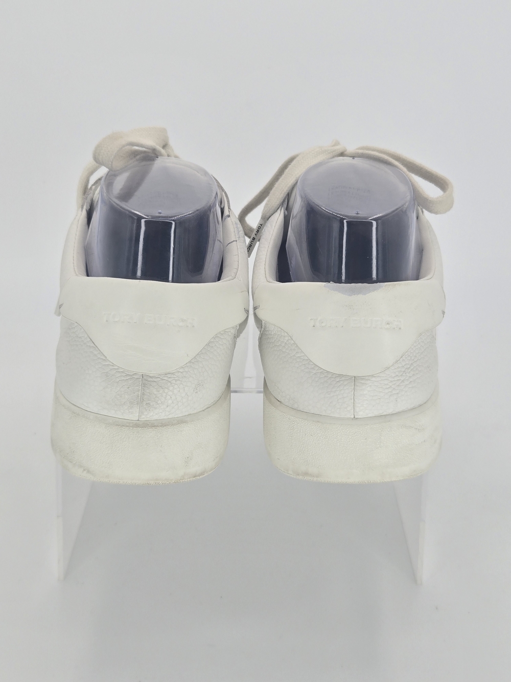 Tory Burch Phoenix LOGO White Leather Low-Top Sneakers Women's Size 9 - Picture 3 of 16